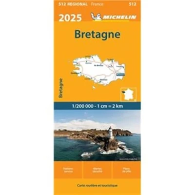 Afbeelding van Regionale kaarten Michelin 512 Bretagne 2025