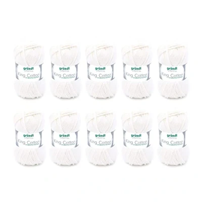 Afbeelding van 3360 02 King Cotton 10x50 gram creme