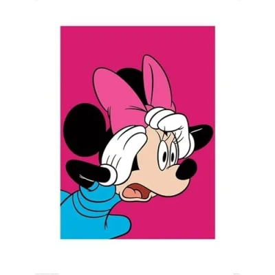 Afbeelding van Kunstdruk Minnie Mouse Shocked 60x80cm