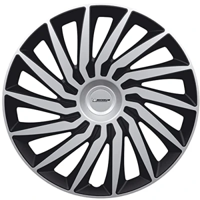 Image de 4 enjoliveurs michelin nvs 2022 noir aspect poli 15 pouces