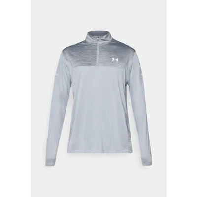 Afbeelding van Under Armour TECH ZIP Longsleeve, Heren, Maat: XL, Carbon heather