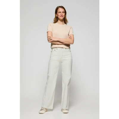 Afbeelding van Polo Club Dames Witte Wide Leg Jeans Jana 40