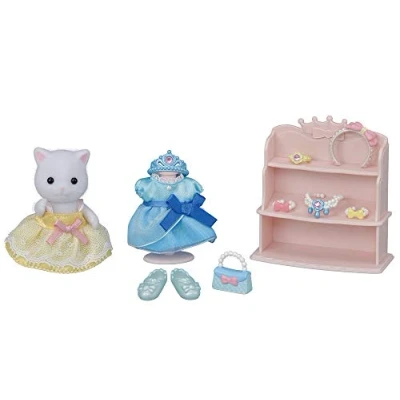 Image de Playset Sylvanian Families La fille chat persan et sa panoplie de princesse