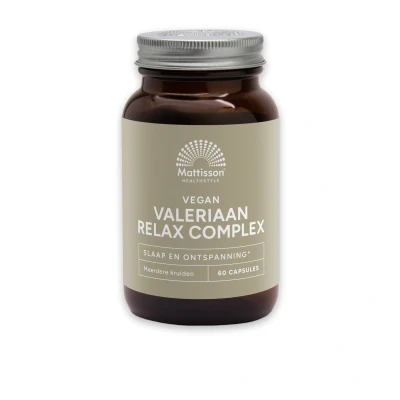Afbeelding van Mattisson Valeriaan Relax Complex 75 mg 60 capsules