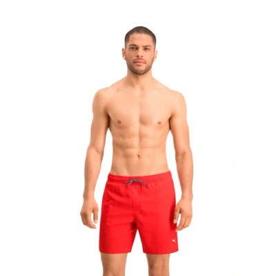 Afbeelding van PUMA Swim Halflange Zwembroek voor Heren, Rood, Maat S