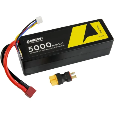 Afbeelding van Amewi LiPo accupack 11.1 V Aantal cellen: 2 Hardcase T bussen