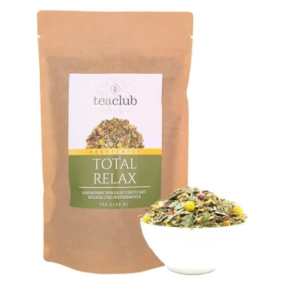 Afbeelding van Total Relax Basic kruideninfusie 100 g met citroenmelisse, kamille, lavendel, TeaClub kruidenthee