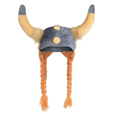 Image de Chapeau gaulois mousse avec tresses