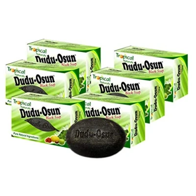 Afbeelding van Tropical Naturals Dudu Osun Zwarte Zeep, 6 Stuk