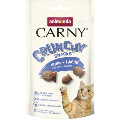 Afbeelding van Voordeelpakket: 10x50g Animonda Carny Adult Crunchy Kip + Zalm Kattensnacks