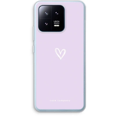 Afbeelding van Case Company® hoesje geschikt voor Xiaomi 13 Pro Klein hartje paars Soft Cover Telefoonhoesje Bescherming aan alle Kanten en Schermrand