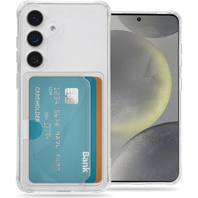 Afbeelding van imoshion Hoesje Geschikt voor Samsung Galaxy S25 met Pasjeshouder Softcase Backcover pashouder 3.0 Transparant