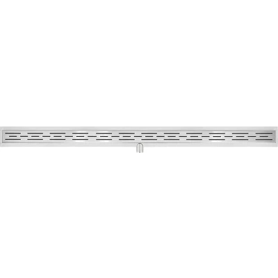 Afbeelding van Xellanz Eco douchegoot met flens en rooster 120 x 7 cm RVS