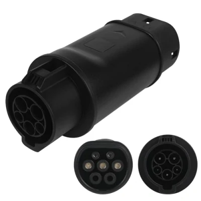 Afbeelding van AOHEWEI EV type 1 naar 2 oplaadadapter, 240 V 32 A autolader kabeladapter SAE J1772 IEC62196, oplaadkabel of oplader