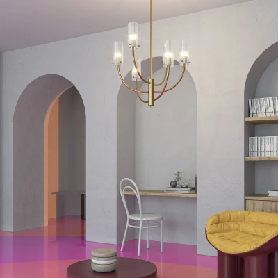 Afbeelding van Maytoni Arco hanglamp met 3 glazen kappen