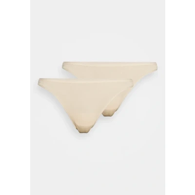 Afbeelding van Schiesser 2PACK String Organic Cotton 95/5 String, Dames, Maat: 34, Sand