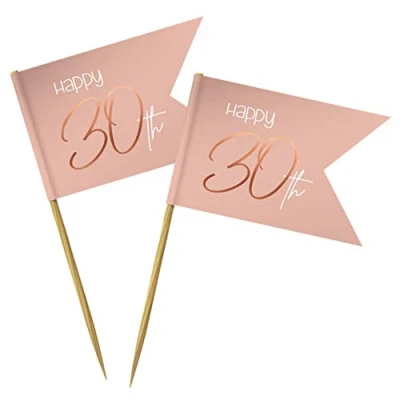 Afbeelding van Folat Prikkers Elegant Lush Blush 30 Jaar 36 stuks