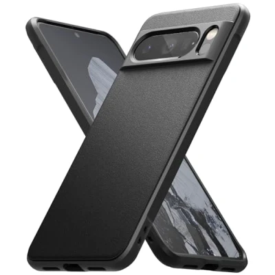 Afbeelding van Ringke beschermhoes compatibel met Google Pixel 8 Pro [Onyx], schokbestendig, robuust, flexibel, ultradun, zacht, duurzaam, voor Pro, zwart