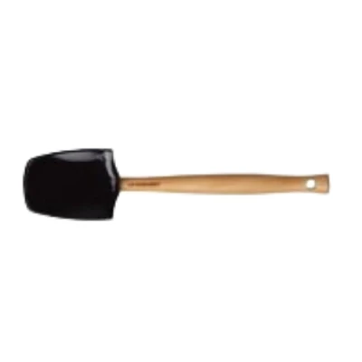 Afbeelding van Le Creuset premium grote lepelspatel zwart 28 cm