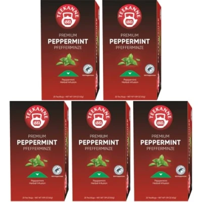 Image de Teekanne Lot de 5 paquets 20 sachets thé qualité supérieure x 45 g