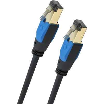 Afbeelding van Oehlbach D1C19351 RJ45 Netwerkkabel, patchkabel CAT 8.1 0.50 m Zwart 1 stuk(s)