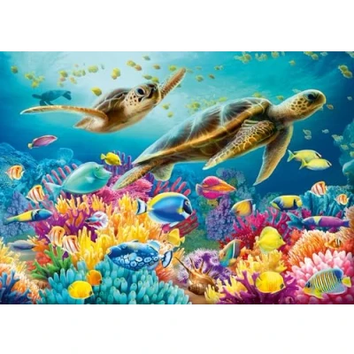 Afbeelding van Legpuzzel Blauwe Onderwaterwereld, 1000st.