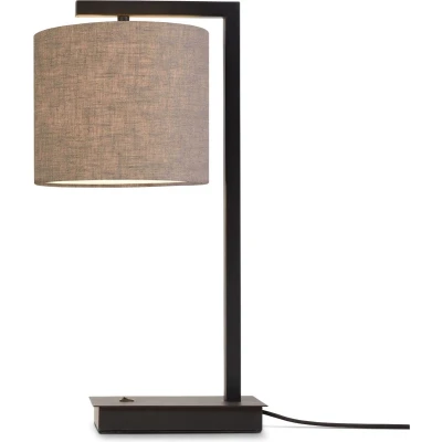 Afbeelding van it&#039;s about RoMi Tafellamp Boston Zwart/Taupe 18x18x44cm Bohemian,Scandinavisch