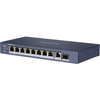 Afbeelding van Hikvision DS 3E0510HP E 8 poort Fast Ethernet Smart unmanaged PoE switch met 2x Hi en 1x RJ45