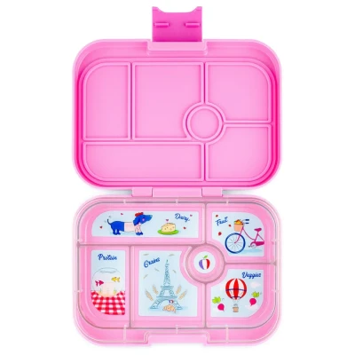 Afbeelding van Yumbox original broodtrommel 6 vakken fifi pink paris