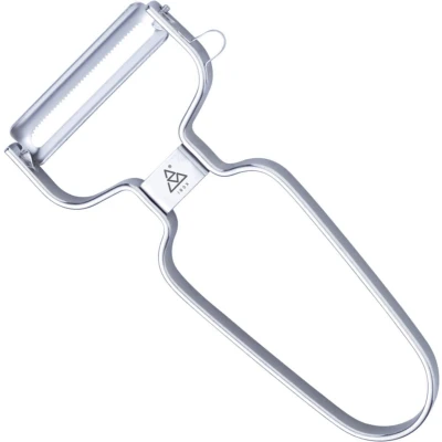 Afbeelding van Triangle Professionele Dunschiller 90 mm Roestvrij Staal met Kartelmes Vaatwasserbestendig