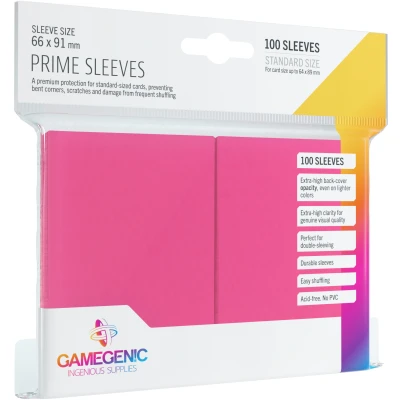 Afbeelding van Gamegenic Sleeves Prime Pink (100 stuks)