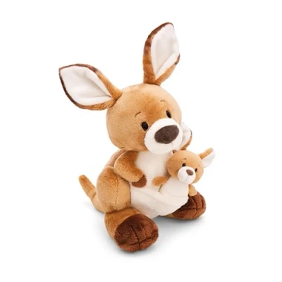 Afbeelding van Kelly Kangoeroe pluche, 25 cm, met babykangoeroe, 10 bruin, zacht schattig pluche om te knuffelen, spelen, voor kinderen en volwassenen, een geweldig cadeau idee