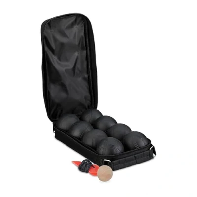 Afbeelding van Relaxdays jeu de boules set petanque ballen 8 staal met tasje
