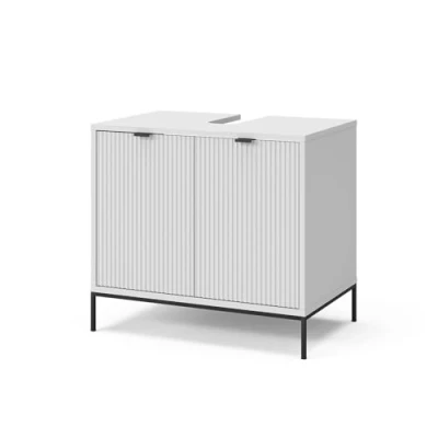 Afbeelding van Vicco Wastafelmeubel &quot;Eliza&quot; wit 60 x 63 cm met 2 deuren