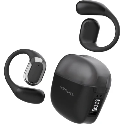 Afbeelding van 4smarts OWS SkyBuds Draadloze Oordopjes 5.4 Bluetooth Oortjes met Oorhaken Zwart