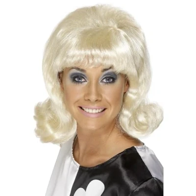 Afbeelding van &quot;Blonde jaren 60 pruik voor dames Verkleedpruik One size&quot;