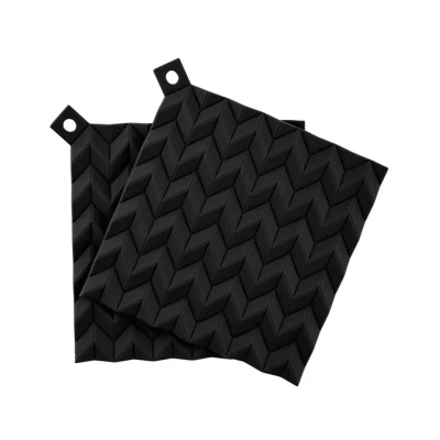 Afbeelding van RIG TIG HOLD ON Pannenlappen 2 stuks zwart