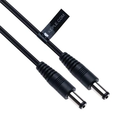 Afbeelding van Gelijkstroom verlengkabel DC netwerkkabel met 2,5 mm/5,5 mm stekker, 1 m aansluiting CCTV netwerkkabeladapter, compatibel Security camera, IP DVR standaard, ledstrip, monitoren