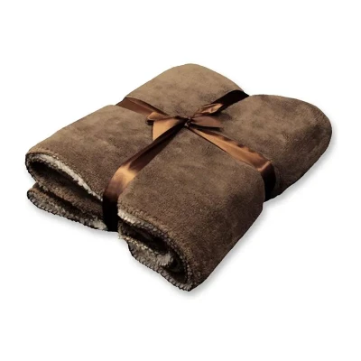 Afbeelding van Unique living Coby Fleece 130 x 160 cm Taupe
