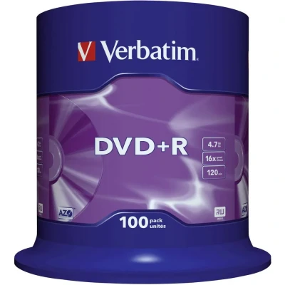 Afbeelding van Verbatim 43551 DVD+R disc 4.7 GB 100 stuk(s) Spindel