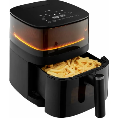 Afbeelding van Medion X10 Airfryer XL Heteluchtfriteuse XXL Frituurmand 5 liter Hetelucht Oven 500 Watt LED display Zwart