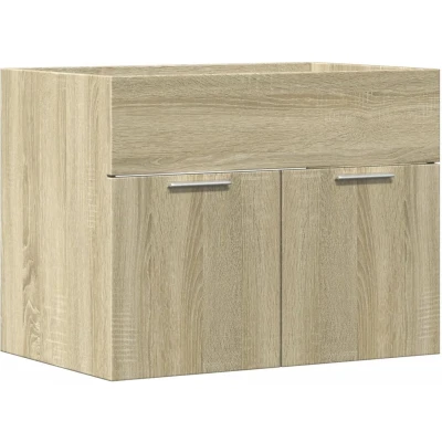 Afbeelding van Wastafelkast 60x38,5x46 cm spaanplaat sonoma eikenkleurig