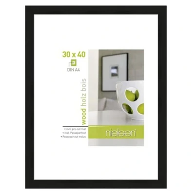 Afbeelding van Nielsen Design Fotolijst 8988016 Apollon Zwart 30x40 / 21x29,7 cm