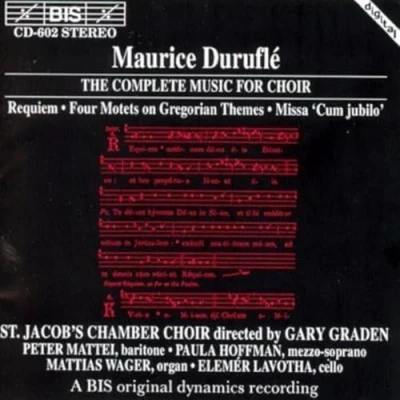Afbeelding van St.Jacob&#039;s Chamber Choir Requiem, Op 9/ Quatre Motets (CD)