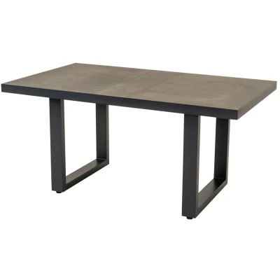 Afbeelding van Murcia negro uittrektafel 140x85 cm antraciet