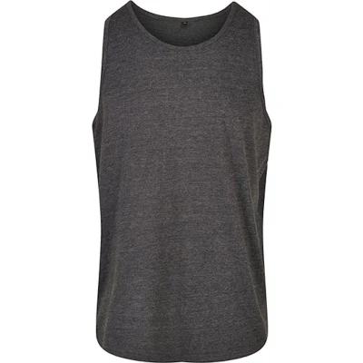 Afbeelding van Herentanktop &#039;Basic&#039; met ronde hals Charcoal S
