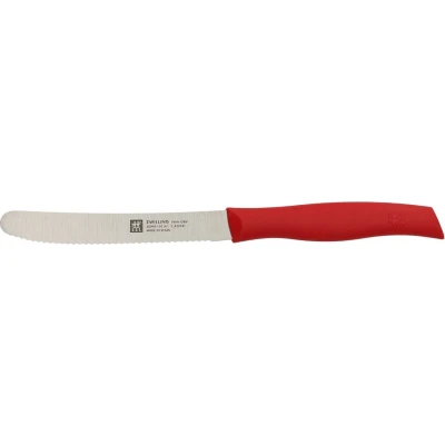 Afbeelding van TWIN GRIP ROOD MES UNIVERSEEL GETAND 12 CM ZWILLING 38095 121