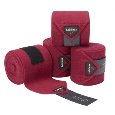 Image de LeMieux Bandages Luxury Polo ensemble de 4 Mulberry Full