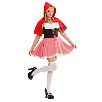 Afbeelding van Widmann Roodkapje Kostuum Traditioneel Vrouw Rood XS Carnavalskleding Verkleedkleding