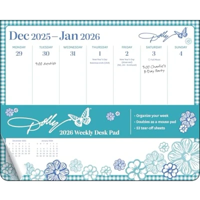 Afbeelding van Dolly Parton 2026 Weekly Desk Pad Calendar